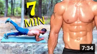 التحدي 5 بطن - تمرين عضلات البطن  7 دقائق بلانك تمرين قوي بدون راحة وبدون ادوات